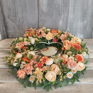 Kismadár Kopogtat- Virágos Kopogtató/Tavaszi Kopogtató/Tavaszi Ajtódísz/Nyári Ajtódísz/Ajtódísz /Falidísz/Koszorú - otthon & életmód - dekoráció - ajtó- és ablak dekoráció - ajtódísz & kopogtató - Meska.hu