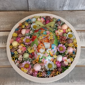 NyusziBarátok- Húsvéti Ajtódísz /Virágos Ajtódísz/Tavaszi Ajtódísz /Falidísz - otthon & életmód - dekoráció - ajtó- és ablak dekoráció - ajtódísz & kopogtató - Meska.hu