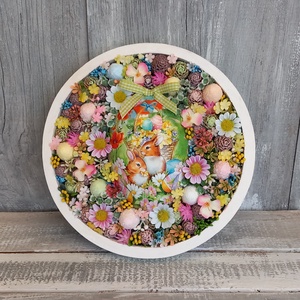 NyusziBarátok- Húsvéti Ajtódísz /Virágos Ajtódísz/Tavaszi Ajtódísz /Falidísz - ünnepi díszek, dekorációk - húsvéti díszek és dekorációk - húsvéti ajtódísz, kopogtató - Meska.hu