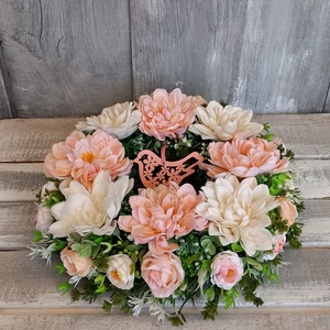 Kedvenc Dáliák - Virágos Kopogtató/Virágos Ajtódísz/Nyári Ajtódísz/Ajtódísz /Falidísz/Koszorú - otthon & életmód - dekoráció - ajtó- és ablak dekoráció - ajtódísz & kopogtató - Meska.hu