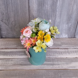  Üde Virágok  - Tavaszi Asztaldísz/Virágos Asztaldísz - otthon & életmód - virágdekoráció - virágdíszek - virágdísz kaspóban - Meska.hu