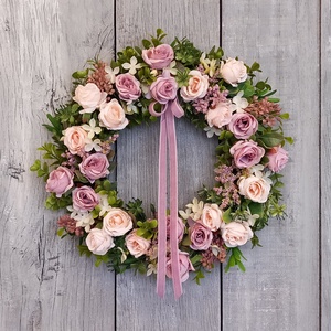 Vintage Rózsák Kopogtatnak- Virágos Kopogtató/Rózsás Ajtódísz/Ajtódísz/Virágos Ajtódísz/Falidísz/Koszorú - otthon & életmód - dekoráció - ajtó- és ablak dekoráció - ajtódísz & kopogtató - Meska.hu