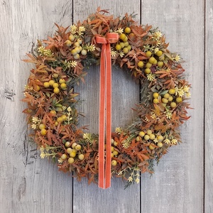 Már Vártalak - Bogyós Kopogtató/ Őszi Kopogtató /Őszi Ajtódísz /Falidísz/ - otthon & életmód - dekoráció - ajtó- és ablak dekoráció - ajtódísz & kopogtató - Meska.hu