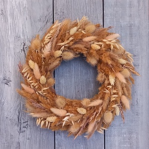 Natural- Szárazvirág Ajtódísz/Ajtódísz/Szárazvirág Kopogtató/Nyári Ajtódísz/Falidísz/Koszorú - otthon & életmód - dekoráció - ajtó- és ablak dekoráció - ajtódísz & kopogtató - Meska.hu