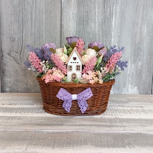 Egy Kosárnyi Virág  - /Tavaszi Asztaldísz/Nyári Asztaldísz/Virágos Asztaldísz/Köszöntő Asztaldísz, Otthon & Életmód, Virágdekoráció, Virágdíszek, Virágdísz kaspóban, Virágkötés, MESKA