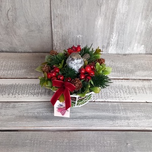 Kismadár Csipkebogyói  - Téli Asztaldísz/Asztaldekoráció/Köszöntő Asztaldísz - otthon & életmód - virágdekoráció - virágdíszek - asztali virágdísz - Meska.hu