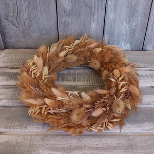 Natural- Szárazvirág Ajtódísz/Ajtódísz/Szárazvirág Kopogtató/Nyári Ajtódísz/Falidísz/Koszorú - otthon & életmód - dekoráció - ajtó- és ablak dekoráció - ajtódísz & kopogtató - Meska.hu