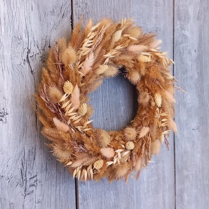 Natural- Szárazvirág Ajtódísz/Ajtódísz/Szárazvirág Kopogtató/Nyári Ajtódísz/Falidísz/Koszorú - otthon & életmód - dekoráció - ajtó- és ablak dekoráció - ajtódísz & kopogtató - Meska.hu