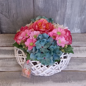 SzínVirágok  - Virágos Asztaldísz/Nőnapi Asztaldísz/Virágajándék/Virágkosár, Otthon & Életmód, Virágdekoráció, Virágdíszek, Virágdísz kaspóban, Virágkötés, MESKA