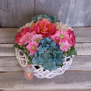 SzínVirágok  - Virágos Asztaldísz/Nőnapi Asztaldísz/Virágajándék/Virágkosár - otthon & életmód - virágdekoráció - virágdíszek - virágdísz kaspóban - Meska.hu