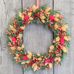 Varázslat- Szárazvirág Ajtódísz/Ajtódísz/Szárazvirág Kopogtató/Nyári Ajtódísz/Falidísz/Koszorú/Virágdekoráció - otthon & életmód - dekoráció - ajtó- és ablak dekoráció - ajtódísz & kopogtató - Meska.hu