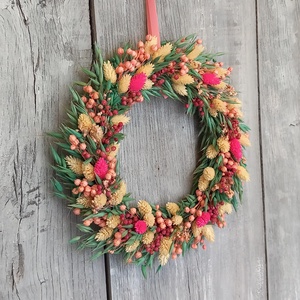 Varázslat- Szárazvirág Ajtódísz/Ajtódísz/Szárazvirág Kopogtató/Nyári Ajtódísz/Falidísz/Koszorú/Virágdekoráció - otthon & életmód - dekoráció - ajtó- és ablak dekoráció - ajtódísz & kopogtató - Meska.hu