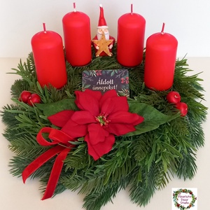 Mikulás Advent  - Adventi Koszorú - karácsony - adventi díszek - adventi koszorú - Meska.hu