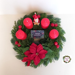 Mikulás Advent  - Adventi Koszorú - karácsony - adventi díszek - adventi koszorú - Meska.hu