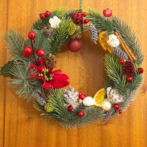 Örökzöld karácsonyi koszorú, Karácsony, Adventi díszek, Adventi koszorú, , MESKA