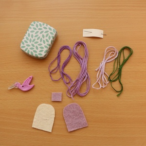 Hímzés Elvitelre: Levendulás Teafilter Kit, DIY (Csináld magad), Egységcsomag, Hímzés, MESKA