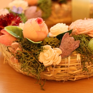 Virágos Koszorú - kellékek & szerszámok - dekorációs kellékek - koszorú, koszorúalap - Meska.hu