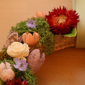 Virágos Koszorú - kellékek & szerszámok - dekorációs kellékek - koszorú, koszorúalap - Meska.hu