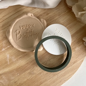 3D fondant forma és kiszúró - Happy Birthday, Otthon & Életmód, Konyhafelszerelés, tálalás, Sütés, főzés, Sütikiszúró, Mézeskalácssütés, Mindenmás, MESKA