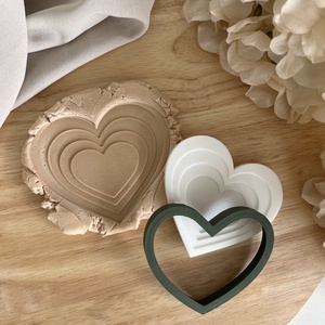 3D fondant forma és kiszúró - Szivecskék, Otthon & Életmód, Konyhafelszerelés, tálalás, Sütés, főzés, Sütikiszúró, Mézeskalácssütés, Mindenmás, MESKA