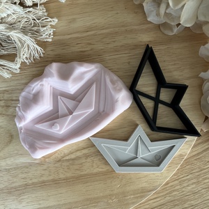 3D fondant forma és sütikiszúró - Valentin nap Papírhajó, Otthon & Életmód, Konyhafelszerelés, tálalás, Sütés, főzés, Sütikiszúró, Mézeskalácssütés, Mindenmás, MESKA