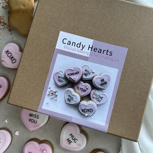 DIY Mézeskalács díszítő doboz -Candy Hearts - sütikiszúróval - diy (csináld magad) - egységcsomag - Meska.hu