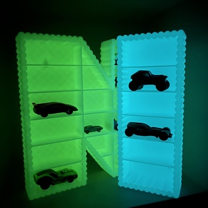 Matchbox fali tároló Hot Wheels polc Kisautó Játék rendszerező - Sötétben világít - baba - mama - babaszobabútor - játéktároló - Meska.hu