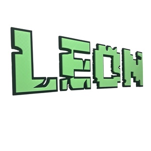 Gyerekszoba név tábla - Minecraft - Sötétben világít - baba - mama - babaszoba dekoráció - gyerek névtábla - Meska.hu