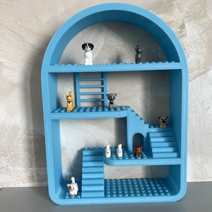 Húsvéti ajándék fiúknak Világítós játéktároló polc Gyerekszoba LEGO dekoráció - játék & sport - építőjáték - Meska.hu