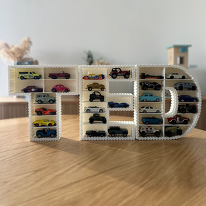 Matchbox fali tároló Hot Wheels polc Kisautó Játék tartó - 3D nyomtatott - fenntartható - modern - Montessori - baba - mama - babaszobabútor - játéktároló - Meska.hu