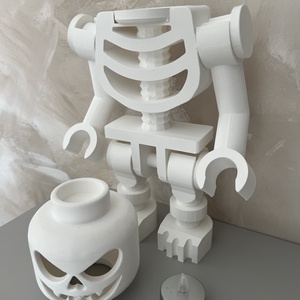 Halloween LEGO figura mécsestartó � 33 cm-es csontváz dekoráció - gyerekszoba halloweeni dekoráció - otthon & életmód - dekoráció - halloween - halloweeni dekoráció - Meska.hu
