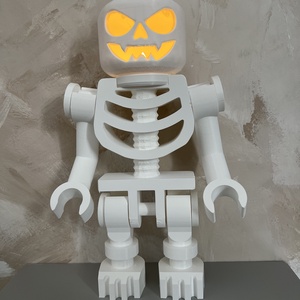 Halloween LEGO figura mécsestartó � 33 cm-es csontváz dekoráció - gyerekszoba halloweeni dekoráció, Otthon & Életmód, Dekoráció, Halloween, Halloweeni dekoráció, , MESKA