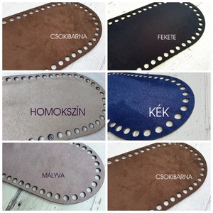 Horgolható táska alap - Velvet textilbőr - kellékek & szerszámok - szerszámok, eszközök - eszköz kötéshez, horgoláshoz - Meska.hu