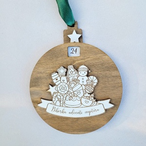 Adventi naptár, karácsonyi visszaszámláló - karácsony - adventi díszek - adventi naptár - Meska.hu