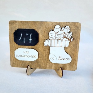 Karácsonyi visszaszámláló, Karácsony, Adventi díszek, Adventi naptár, Famegmunkálás, MESKA