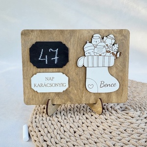 Karácsonyi visszaszámláló - karácsony - adventi díszek - adventi naptár - Meska.hu