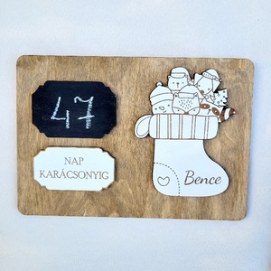 Karácsonyi visszaszámláló - karácsony - adventi díszek - adventi naptár - Meska.hu