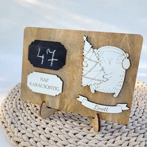 Karácsonyi visszaszámláló, Karácsony, Adventi díszek, Adventi naptár, Famegmunkálás, MESKA