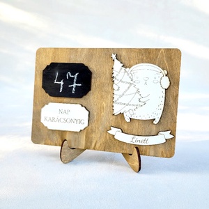 Karácsonyi visszaszámláló - karácsony - adventi díszek - adventi naptár - Meska.hu