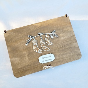 Adventi naptár - fa dobozban, Karácsony, Adventi díszek, Adventi naptár, Famegmunkálás, MESKA