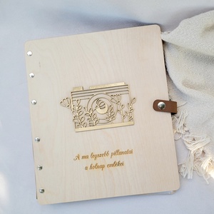 Fotóalbum egyedi gravírozással - esküvő - emlék & ajándék - album & fotóalbum - Meska.hu