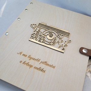 Fotóalbum egyedi gravírozással - esküvő - emlék & ajándék - album & fotóalbum - Meska.hu
