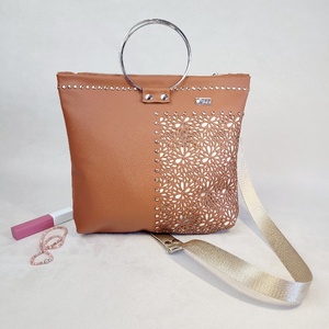 Floralbag női táska - Moxie Bloom Camel - esküvő - kiegészítők - táska - Meska.hu