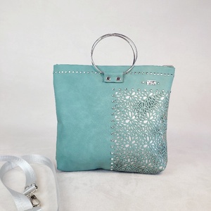 Floralbag női táska - Moxie Bloom - mentazöld - Meska.hu