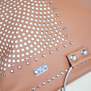 Floralbag Moxie Dot - camel - esküvő - kiegészítők - táska - Meska.hu