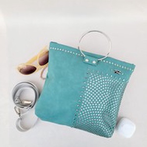 Floralbag Moxie Dot - mentazöld - esküvő - kiegészítők - táska - Meska.hu