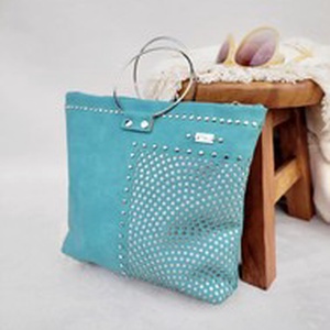 Floralbag Moxie Dot - mentazöld - esküvő - kiegészítők - táska - Meska.hu