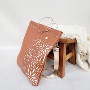 Floralbag női táska - Lumina Ray - camel - esküvő - kiegészítők - táska - Meska.hu