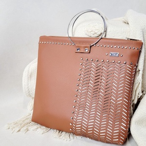 Floralbag Moxie Vee - camel - Meska.hu