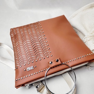 Floralbag Moxie Vee - camel - esküvő - kiegészítők - táska - Meska.hu